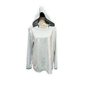 The North Face XL Women’s Base Layer‎ Hoodie Baby Blue Warm Long Sleeve Hiking
